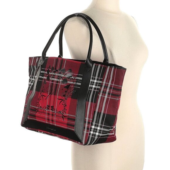 Victoria's Secret Handbags - NWT Victoria's Secret Plaid Lightweight Foldable Packable Travel Shopping Tote